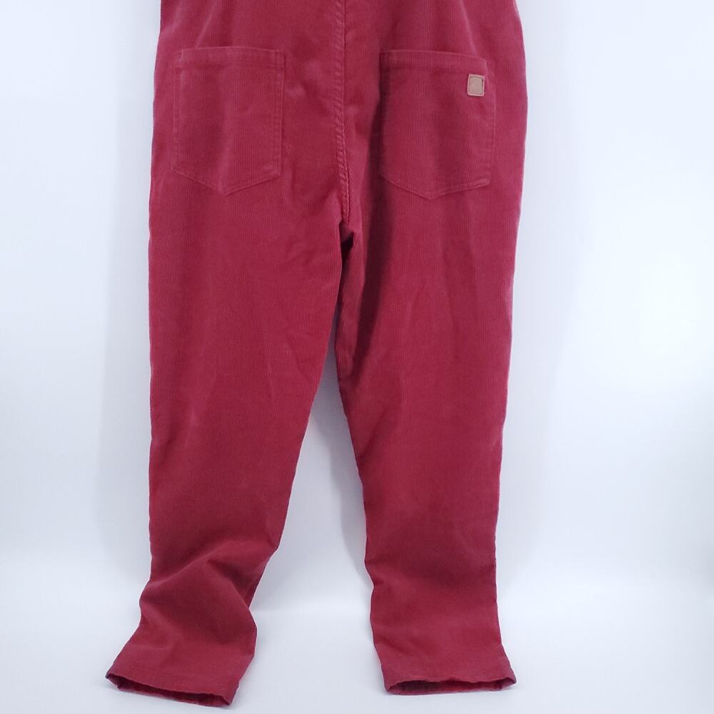 Passengers Red Courduroy Dungarees Overalls CrissCross Straps Button Sides| M - Picture 16 of 16